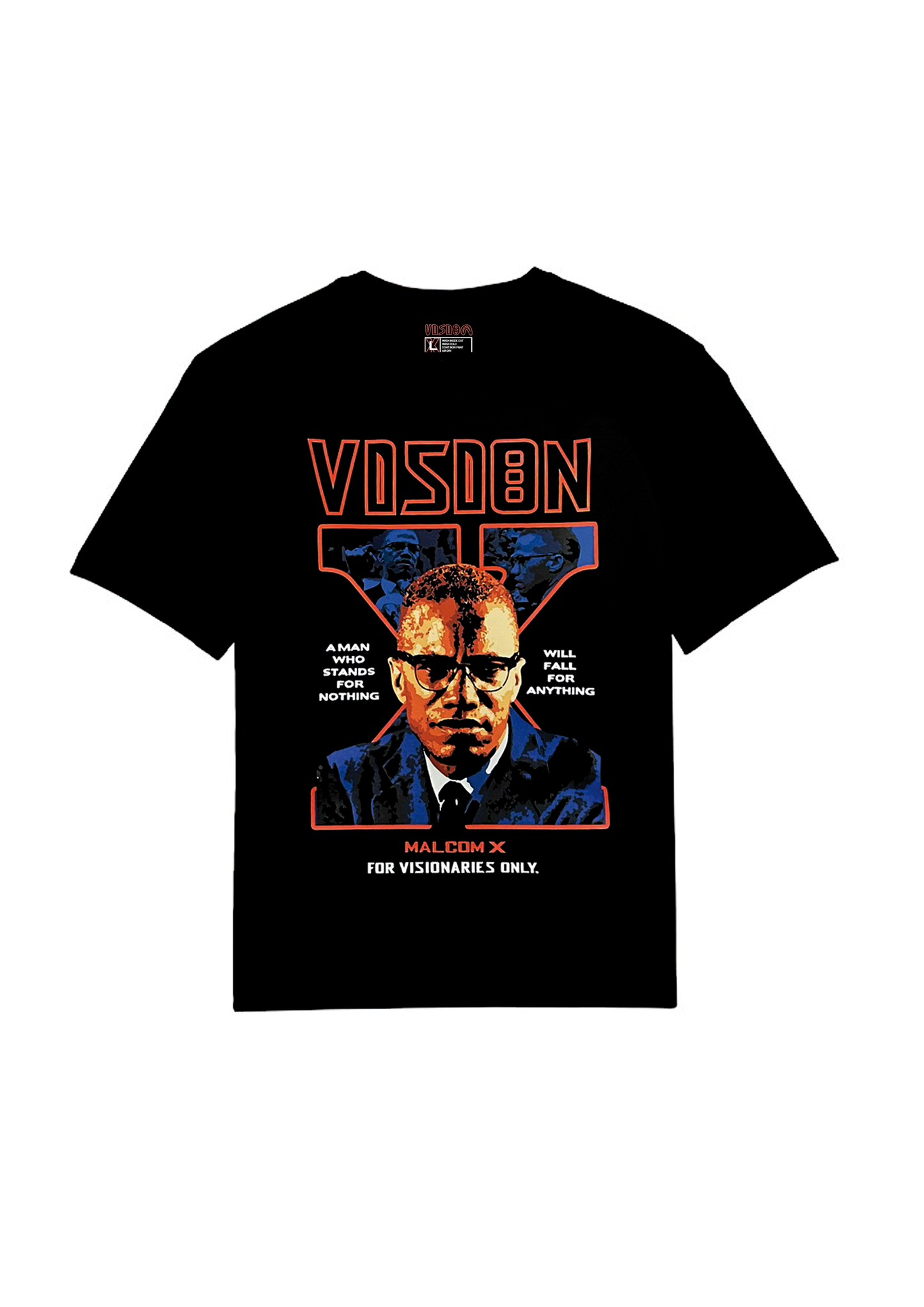 MALCOM X TEE-BLACK