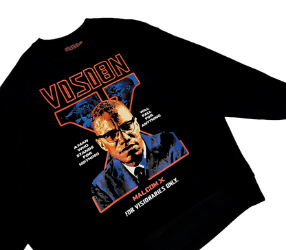 MALCOM X SWEATSHIRT-BLACK