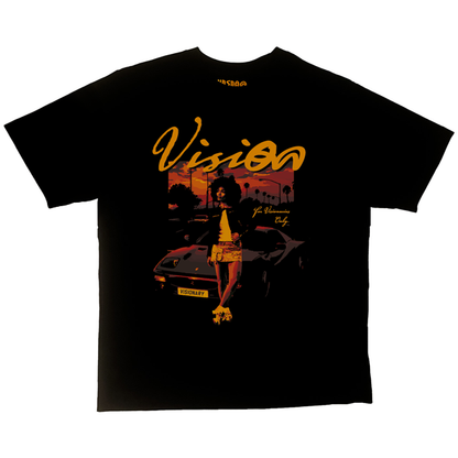 SUNSET GRAPHIC TEE -BLACK