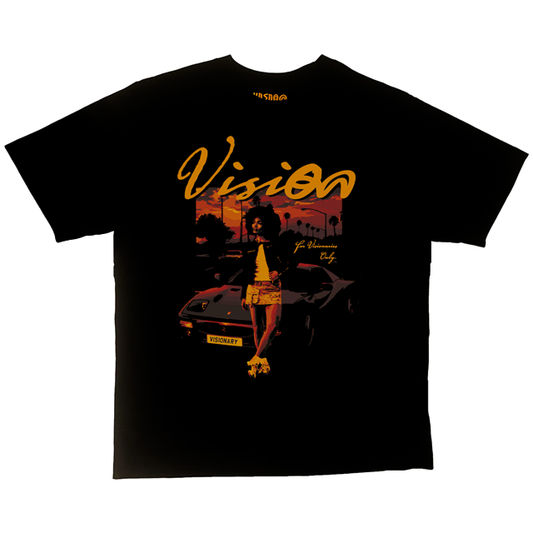 SUNSET GRAPHIC TEE -BLACK